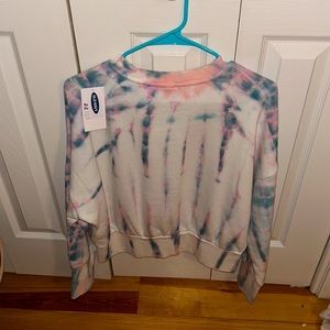 Old navy cropped sweatshirts (tie-dye)